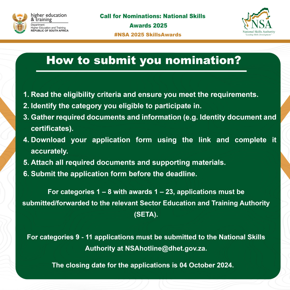 Statement of Results and Certification - Energy & Water SETA