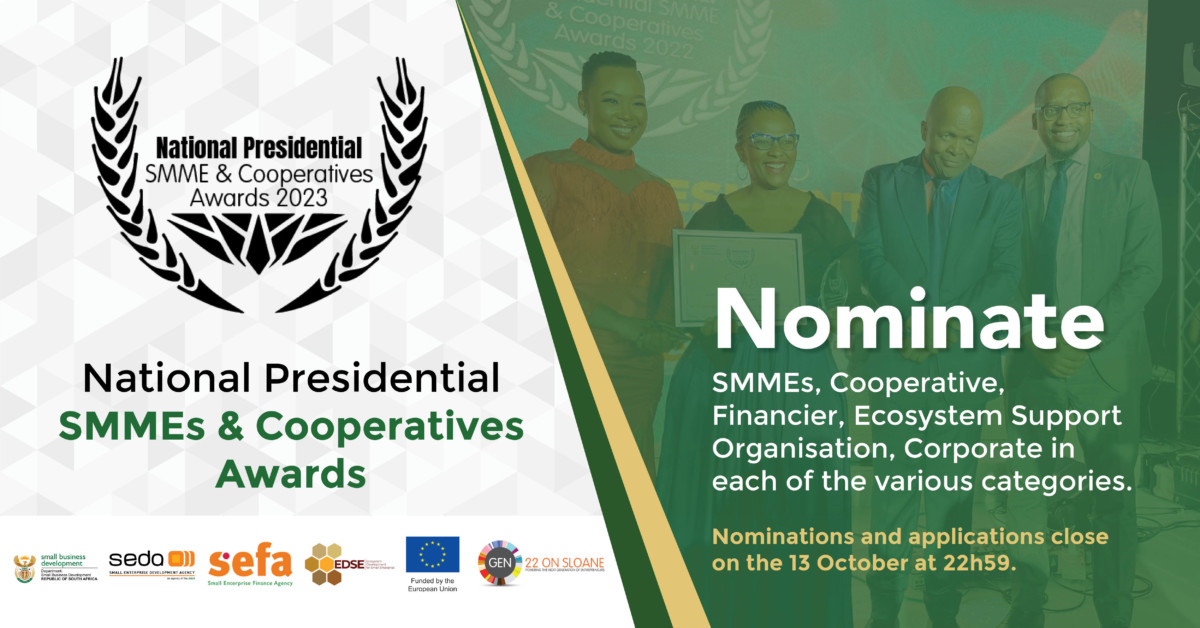 2nd National Presidential SMME and Cooperatives Awards - Energy & Water ...