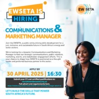 EWSETA IS HIRING - Energy & Water SETA